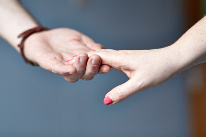 kindness and positive emotion hands